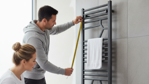 Obraz pokazujący grzejnik do łazienki