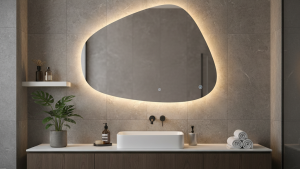 Obraz pokazujący lustro do łazienki